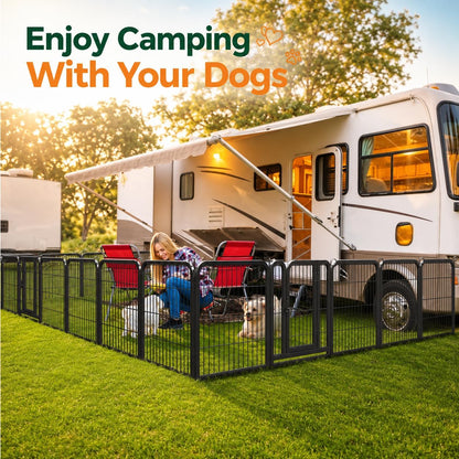 Foldable dog playpen, 16 panels