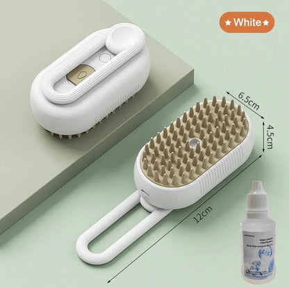 Electric steam brush for cats