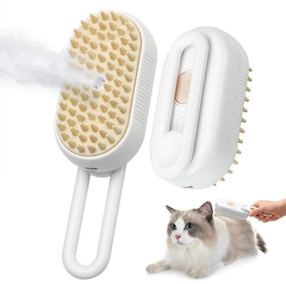 Electric steam brush for cats