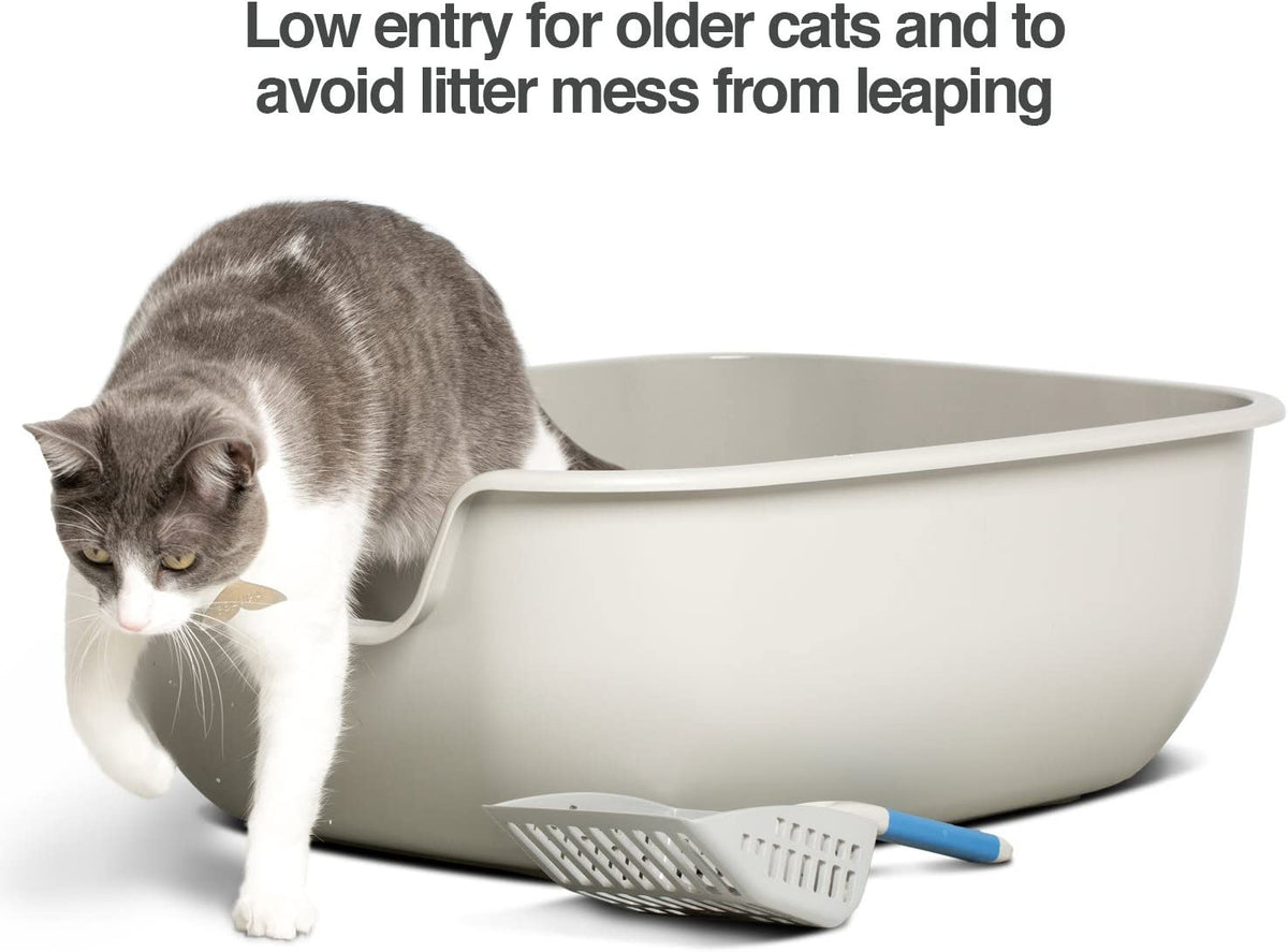 Non-stick large cat litter box