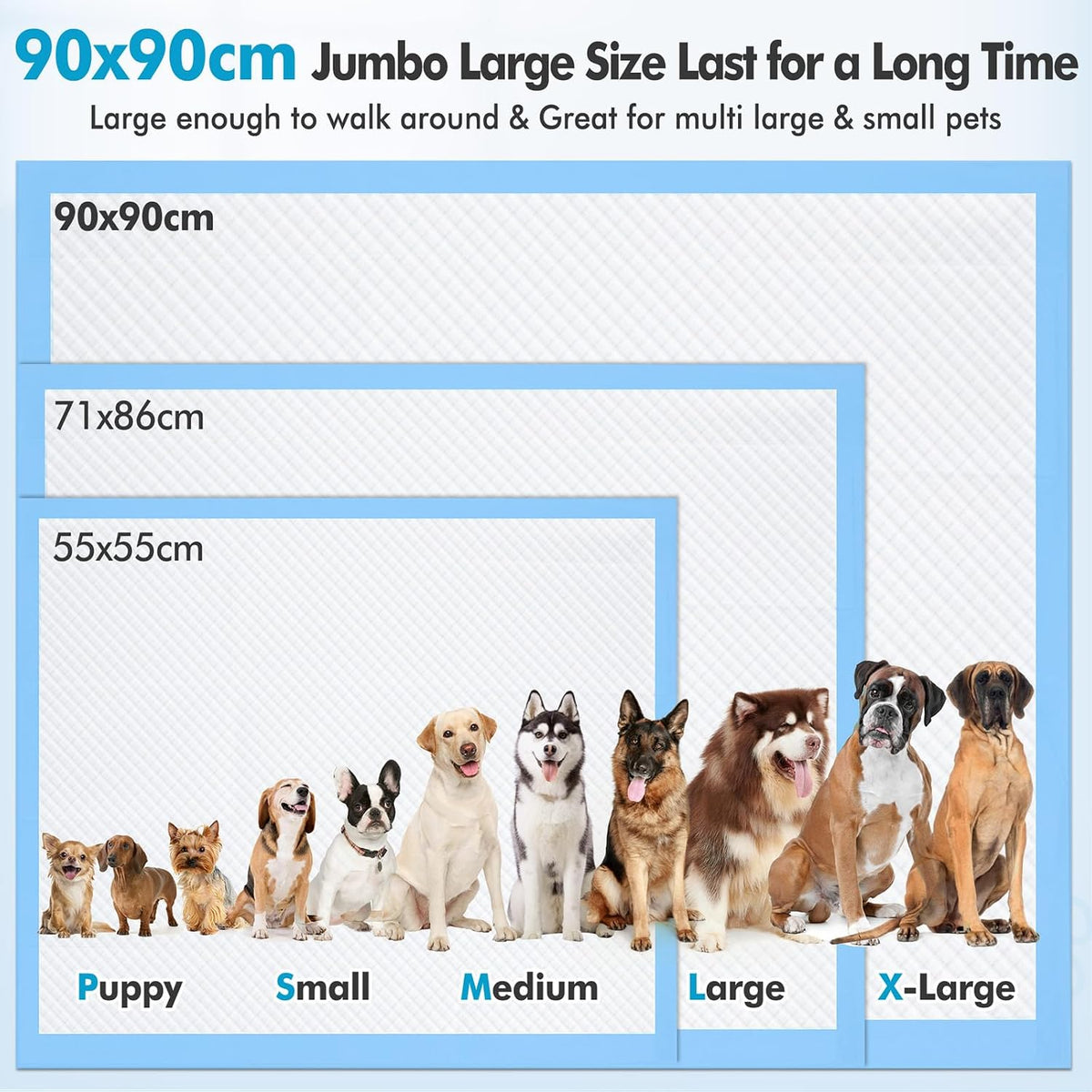 Extra-large dog pee pads, 36 x 36 in, 30 count