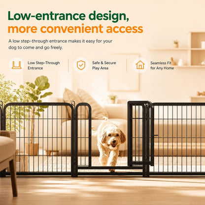 Foldable dog playpen, 16 panels