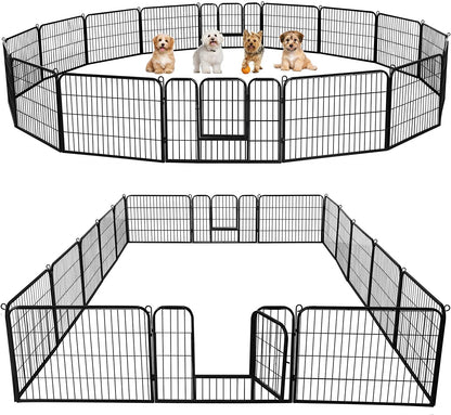 Foldable dog playpen, 16 panels
