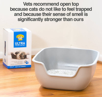 Non-stick large cat litter box