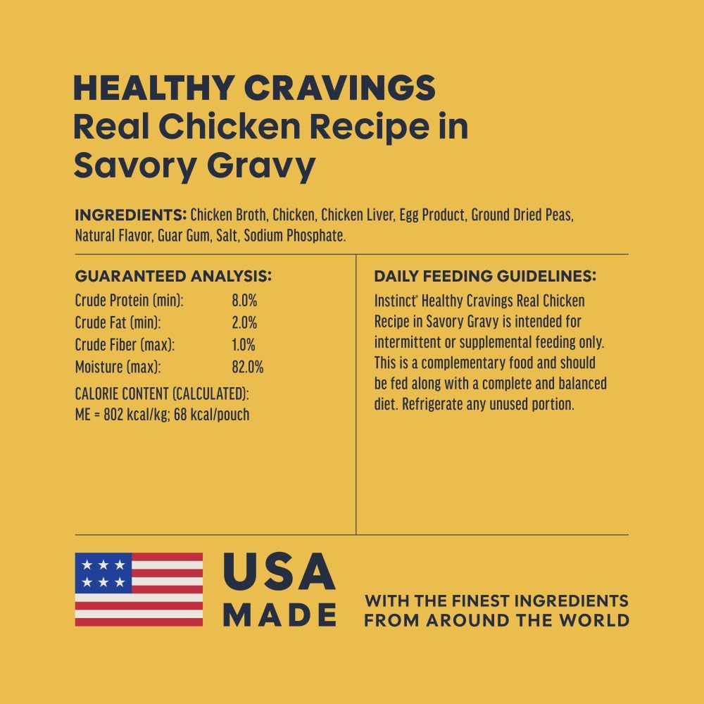 Grain-free chicken wet cat food topper, 24 pouches