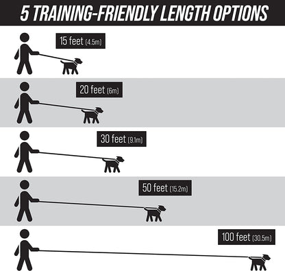 50 ft long training leash for dogs