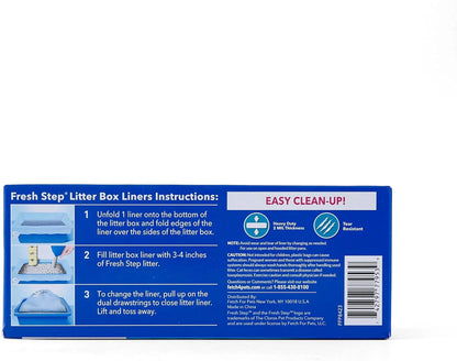 XL drawstring litter box liners, 7 count